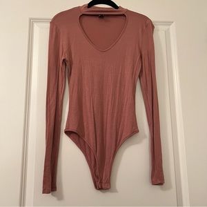 Urban Heritage Dust Pink Choker Bodysuit